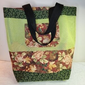 Handmade quilted shopping bag